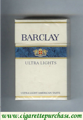 Barclay Ultra Lights cigarettes